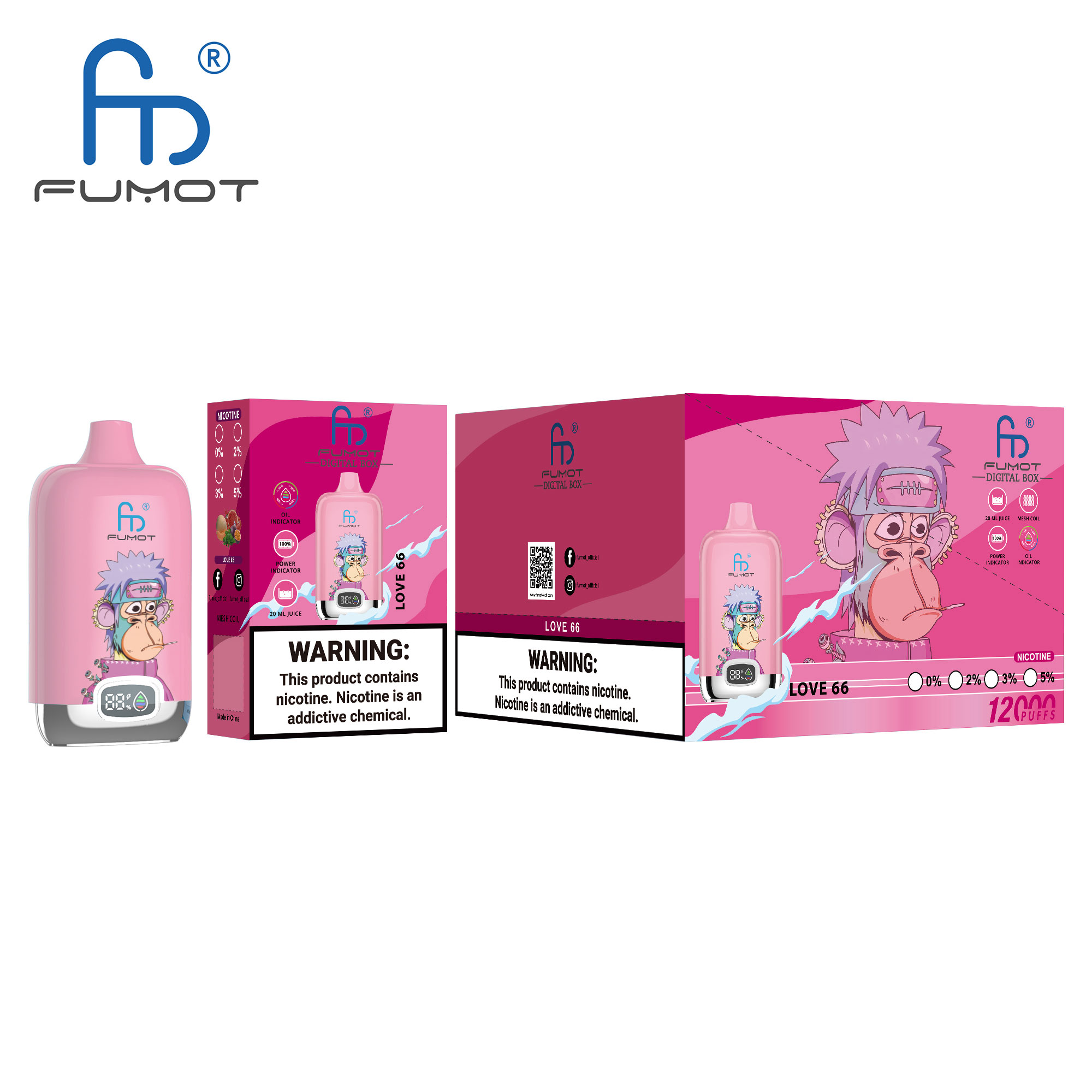 vape geschmack love 66 RandM Digital Box 12000 Love 66 Einweg-Vape