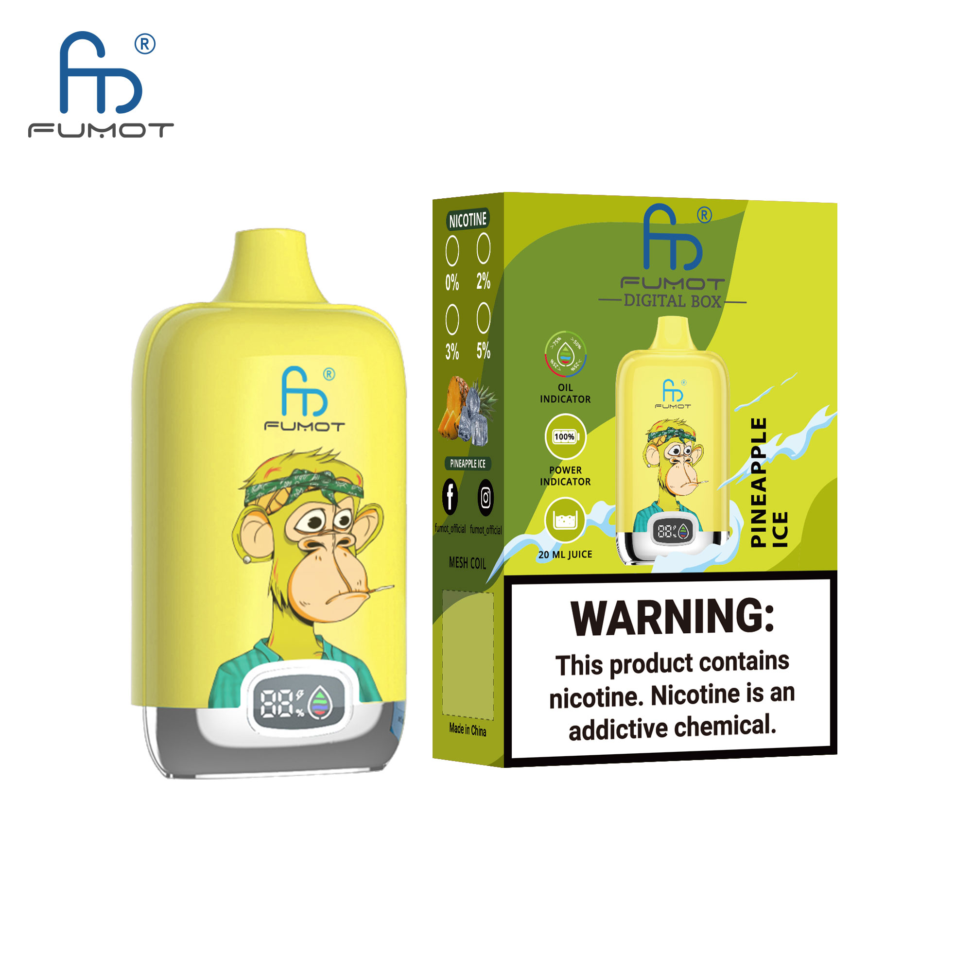 elfbar elfa kaufen RandM Digital Box 12000 Pineapple Ice Einweg-Vape