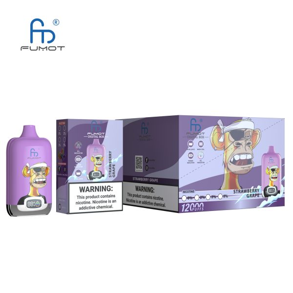 RandM Digital Box 12000 Strawberry Grape - obrazek 3