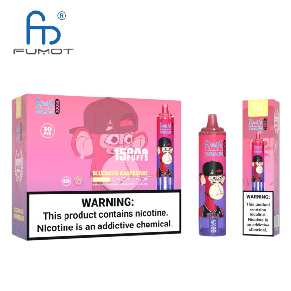 RandM Tornado 15000 Bluesour Raspberry - Kép 4