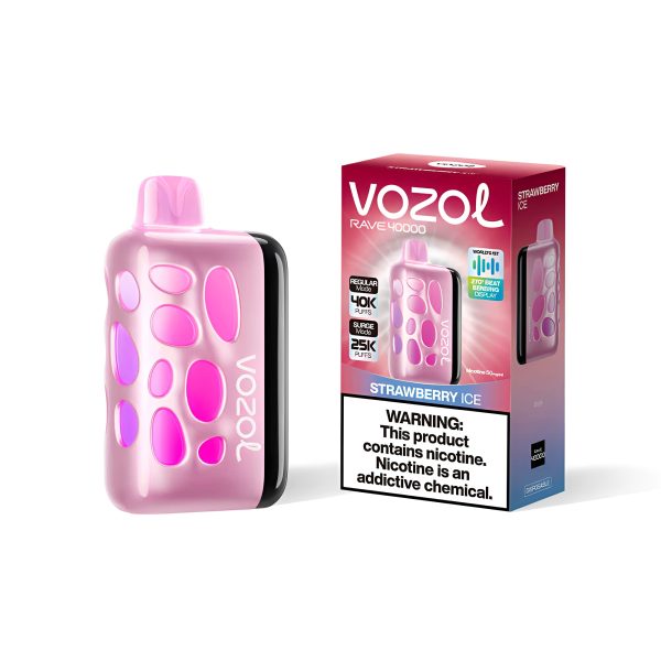 Vozol Rave 40000 Strawberry Ice – Bild 2