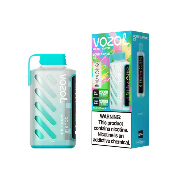 Vozol Gear Power 20000 Double Apple Ice – Bild 2