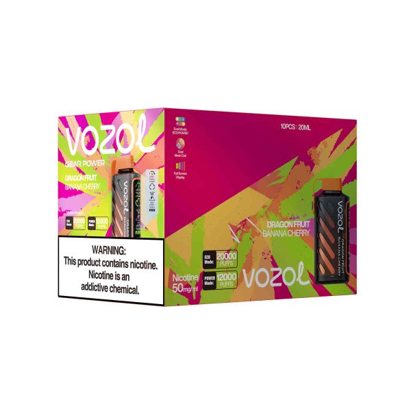 Vozol Gear Power 20000 Dragon Fruit Banana Cherry – Bild 3