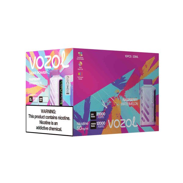 Vozol Gear Power 20000 Raspberry Watermelon – Bild 3