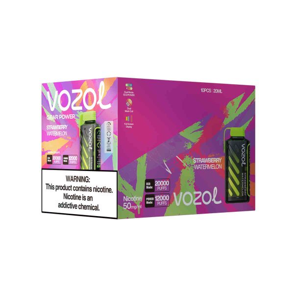 Vozol Gear Power 20000 Strawberry Watermelon – Bild 3