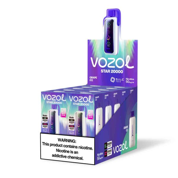 VOZOL STAR 20000 Grape Ice - Billede 3