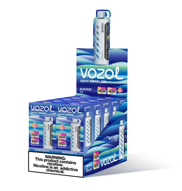 Vozol Gear Shisha 25000 Blue Razz Ice – Bild 3