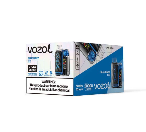 Vozol Vista 20000 Blue Razz Ice – Bild 3