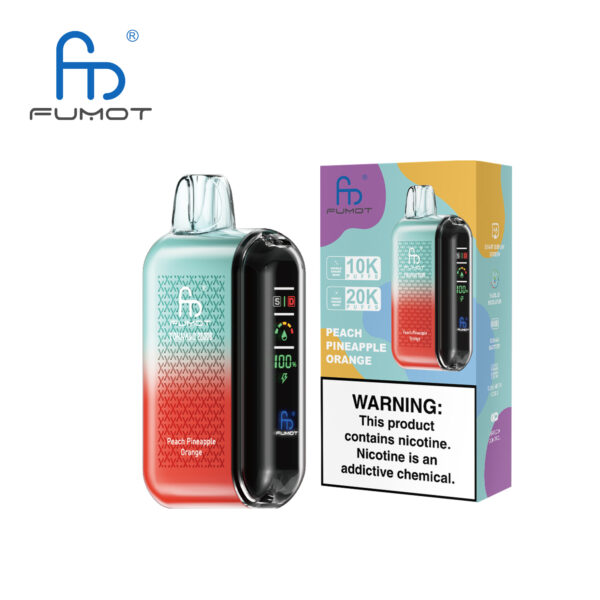 Fumot Tornado 20000 Peach Pineapple Orange - Kép 3