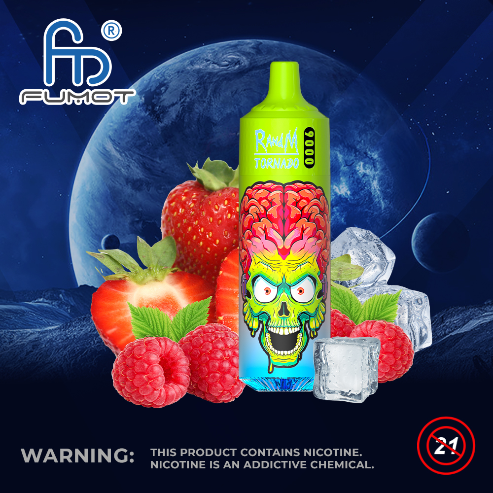 RandM Tornado 9000 Strawberry Raspberry Ice Einweg-Vape