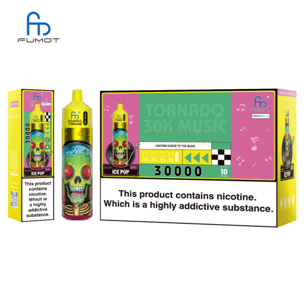 Fumot Tornado 30K Music Ice Pop – Bild 4