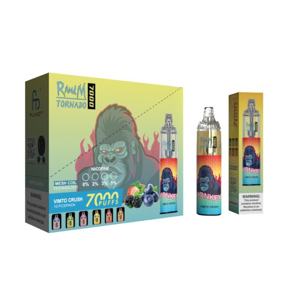 RandM Tornado 7000 Vimto Crush - obrazek 3