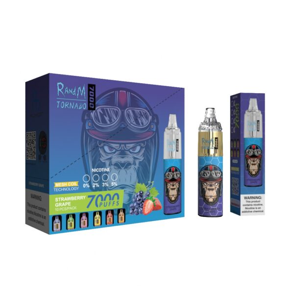 RandM Tornado 7000 Strawberry Grape – Image 3