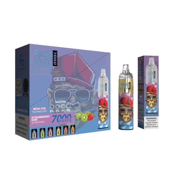 RandM Tornado 7000 Strawberry Kiwi – Image 3