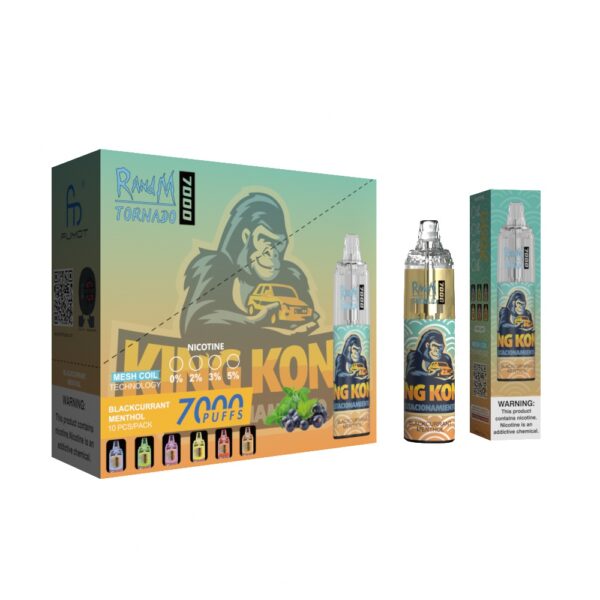 RandM Tornado 7000 Blackcurrant Menthol - immagine 3