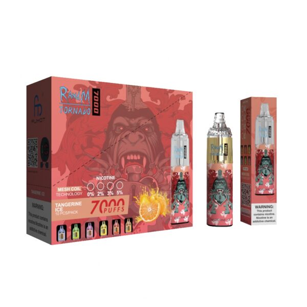 RandM Tornado 7000 Tangerine Ice - Billede 3