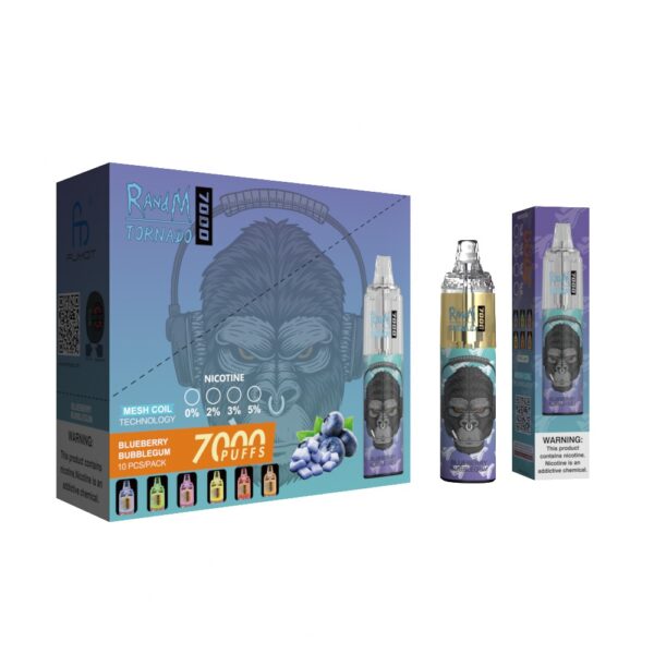 RandM Tornado 7000 Blueberry Bubblegum - Kép 3