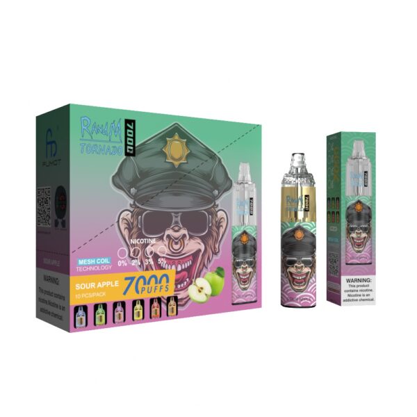 RandM Tornado 7000 Sour Apple – Image 3