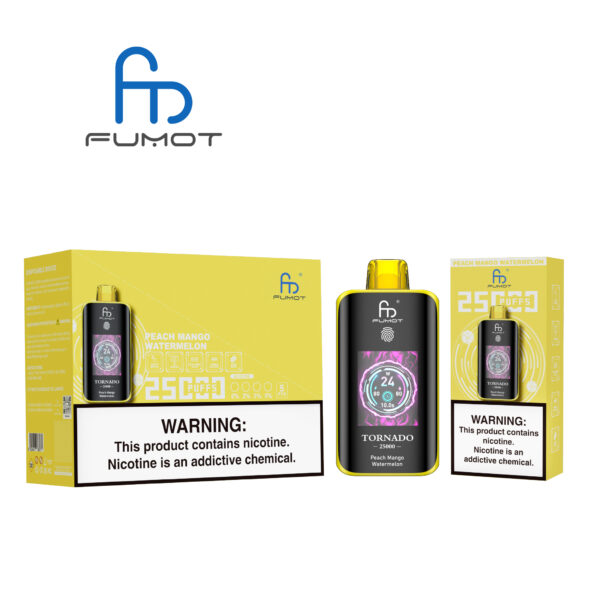 Fumot Tornado 25000 Peach Mango Watermelon – Image 4