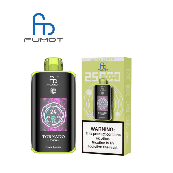 Fumot Tornado 25000 Grape Lemon – Image 3