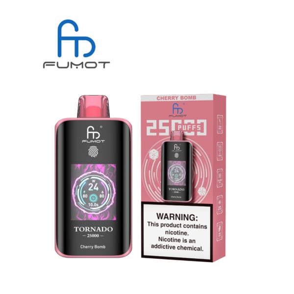 Fumot Tornado 25000 Cherry Bomb - Imagen 3