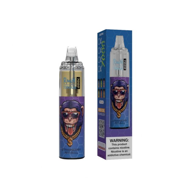 RandM Tornado 7000 Strawberry Red Bull – Image 2