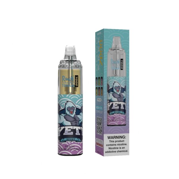 RandM Tornado 7000 Peach Blueberry Candy - Billede 2