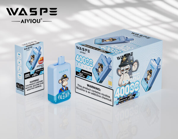 WASPE AIVIOU 40000 Blueberry Ice/Black Dragon Ice