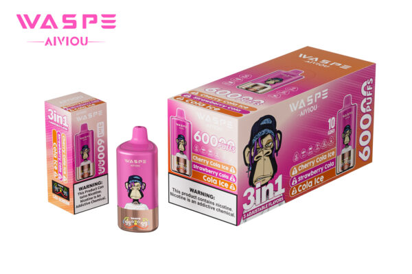 WASPE AIVIOU 60000 Cherry Cola Ice/Strawberry Cola/Cola Ice – Bild 3