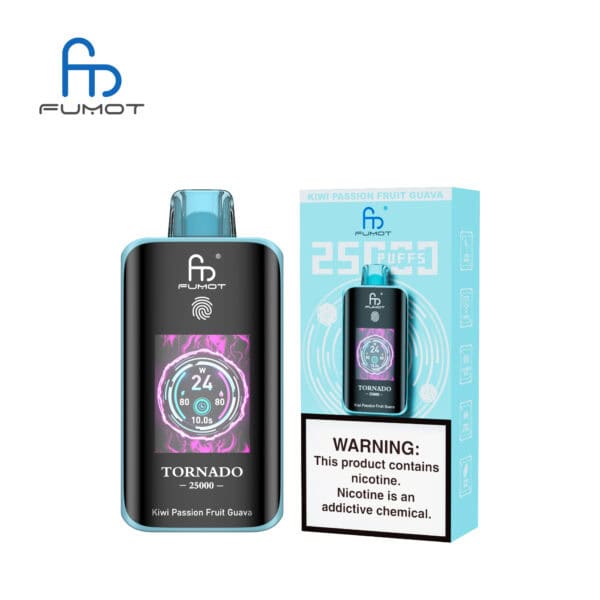 Fumot Tornado 25000 Kiwi Passion Fruit Guava – Bild 3
