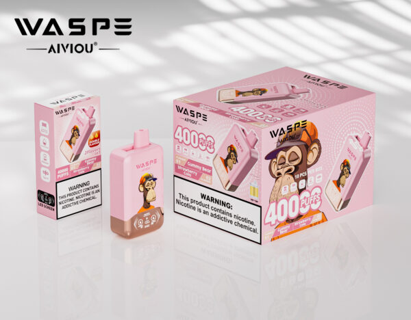 WASPE AIVIOU 40000 Gummy Bear/Strawberry Cola - Billede 3