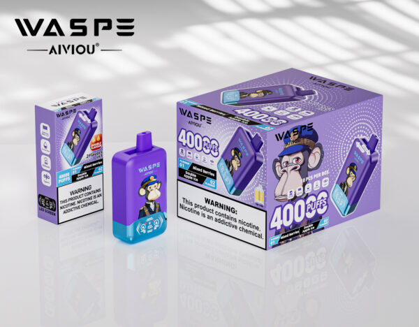 WASPE AIVIOU 40000 Mixed Berries/Double Apple Ice - Billede 3