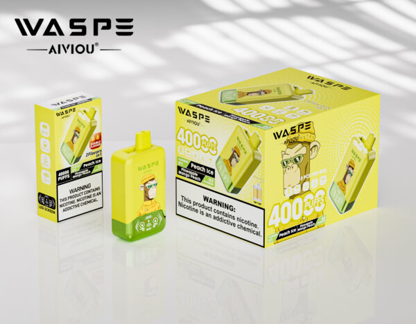 WASPE AIVIOU 40000 Peach Ice/Pineapple Mango Peach - Billede 3