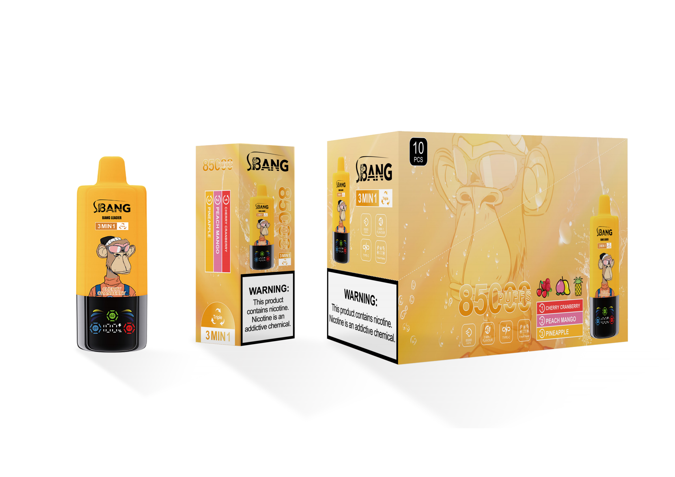 Bang Leader 85000 Cherry Cranberry/Peach Mango/Pineapple