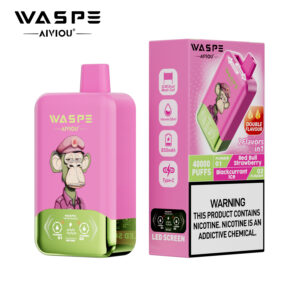 Vue alternative de WASPE AIVIOU 40000 Red Bull Strawberry/Blackcurrant Ice
