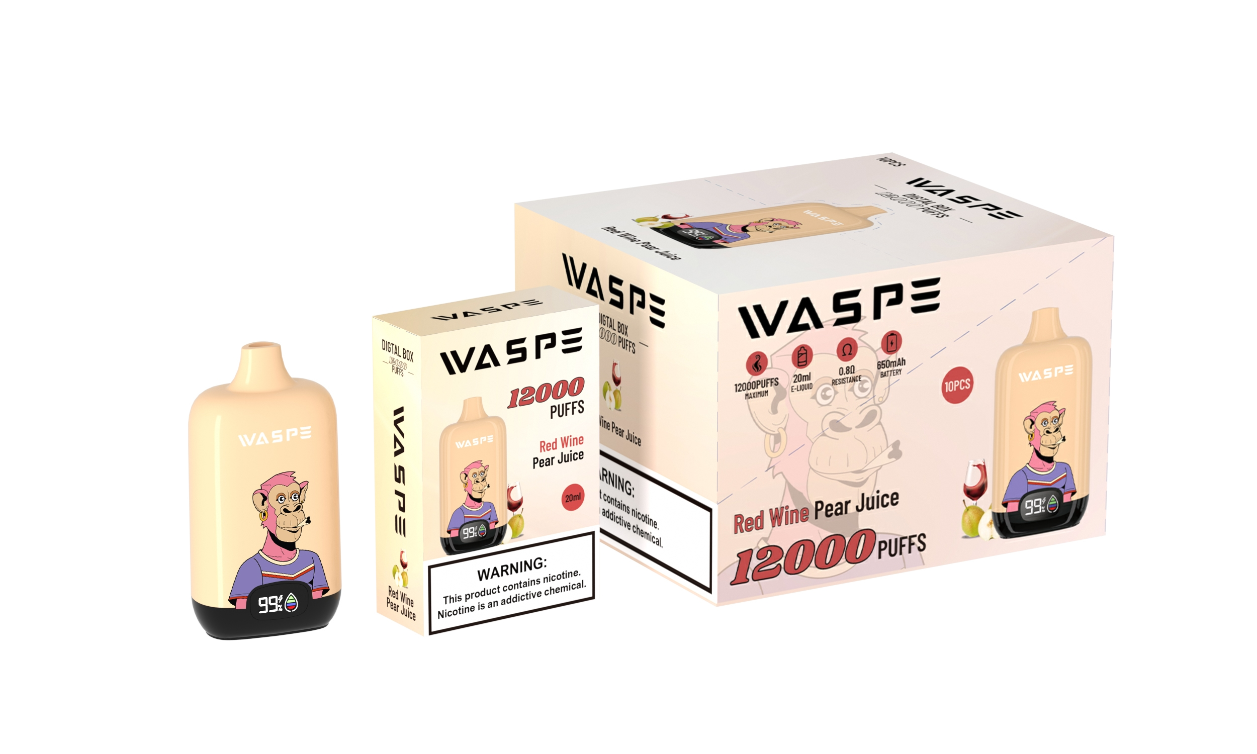 WASPE 12000 Digital Box Red Wine Pear Juice