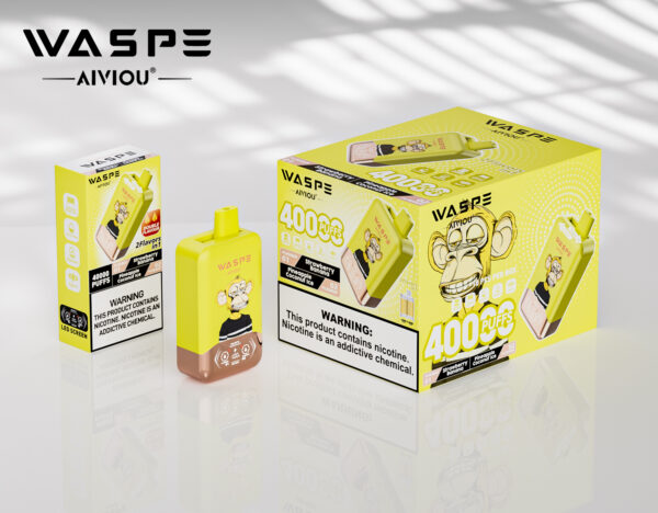 WASPE AIVIOU 40000 Strawberry Banana/Pineapple Coconut Ice - Billede 3