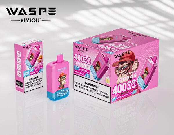 WASPE AIVIOU 40000 Strawberry Watermelon Bubblegum/Mixed Fruit - immagine 3