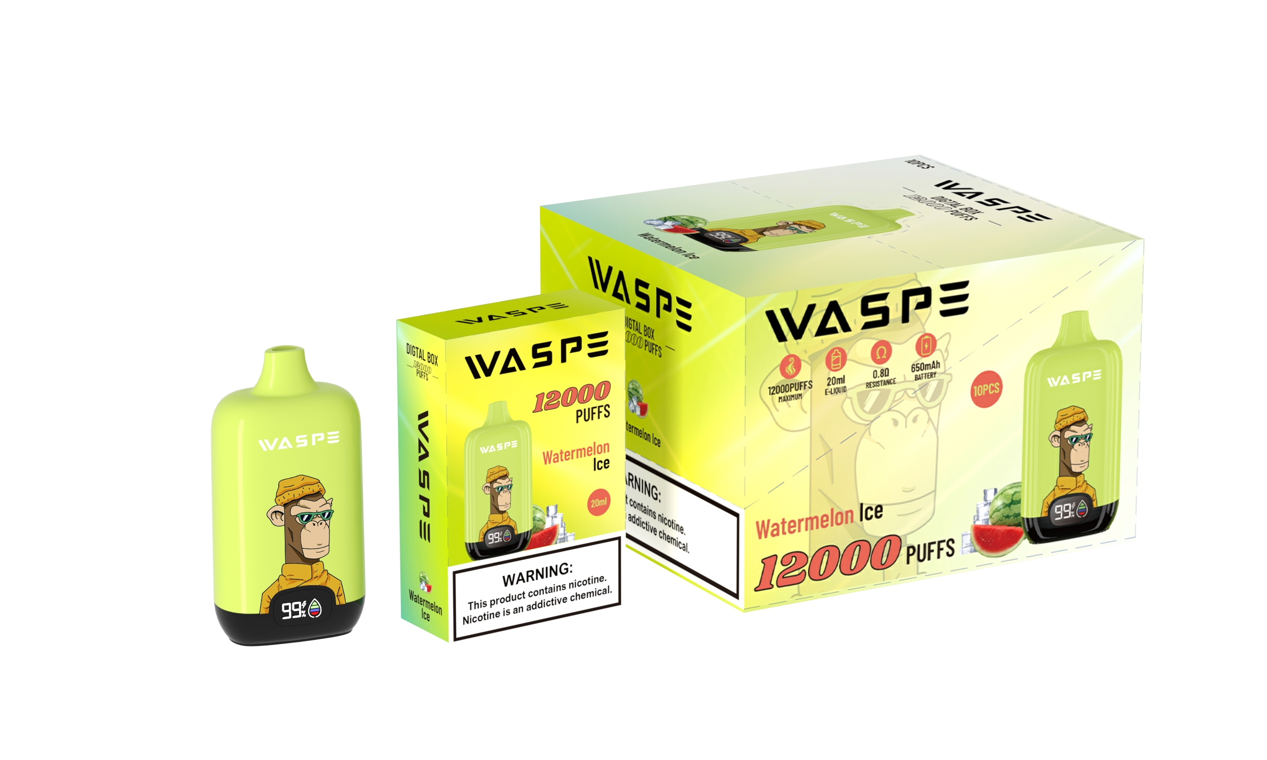 WASPE 12000 Digital Box Watermelon Ice
