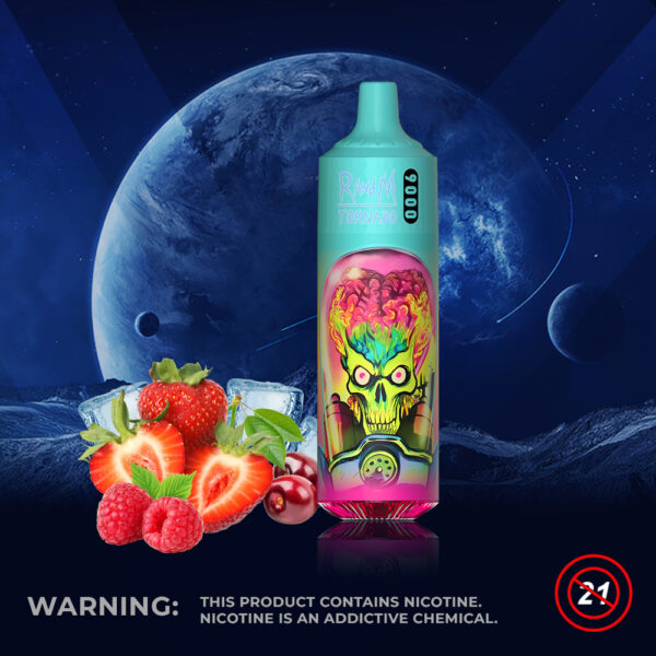 RandM Tornado 9000 Strawberry Raspberry Cherry