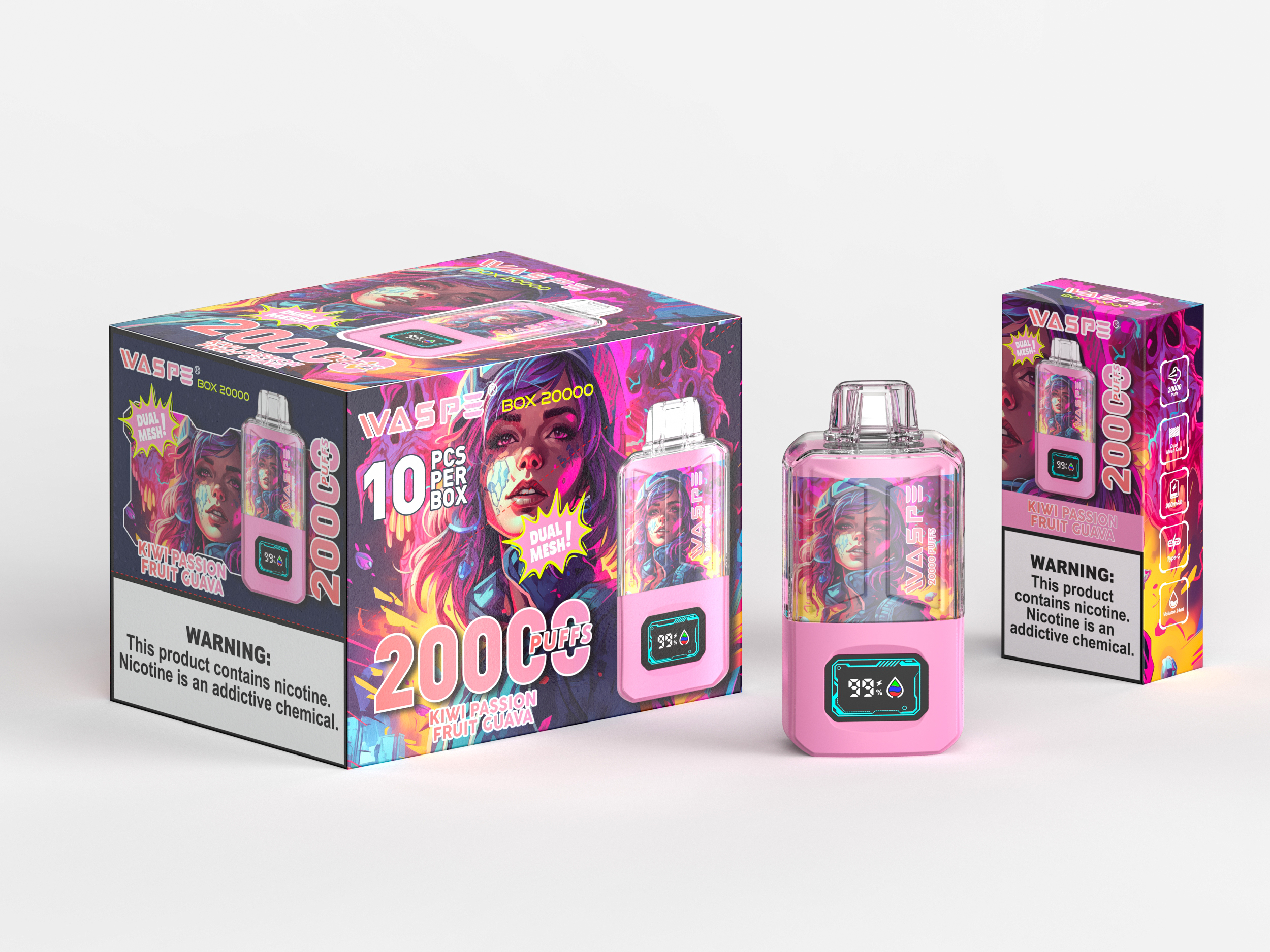 WASPE 20000 Kiwi Passion Fruit Guava