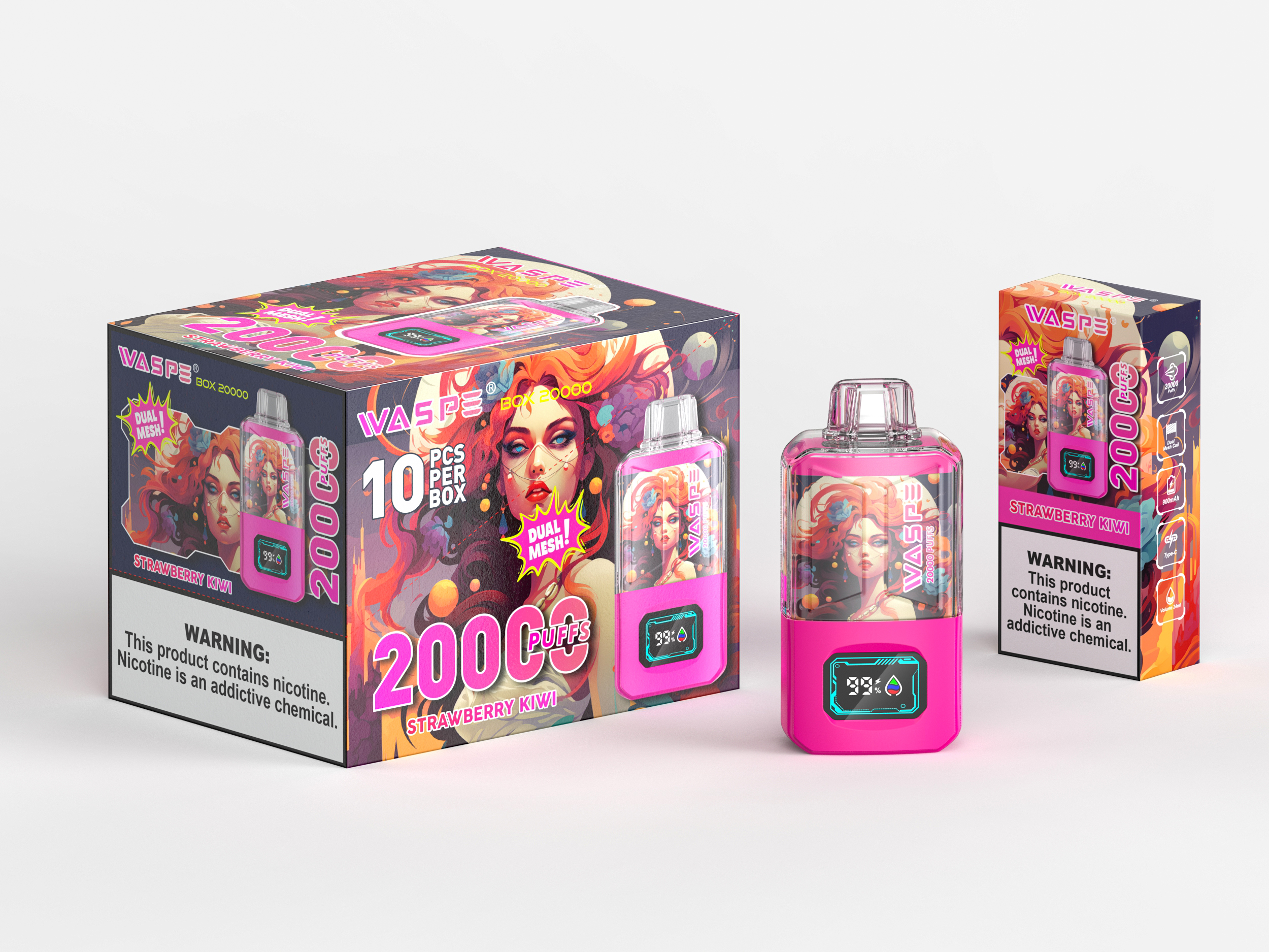WASPE 20000 Strawberry Kiwi