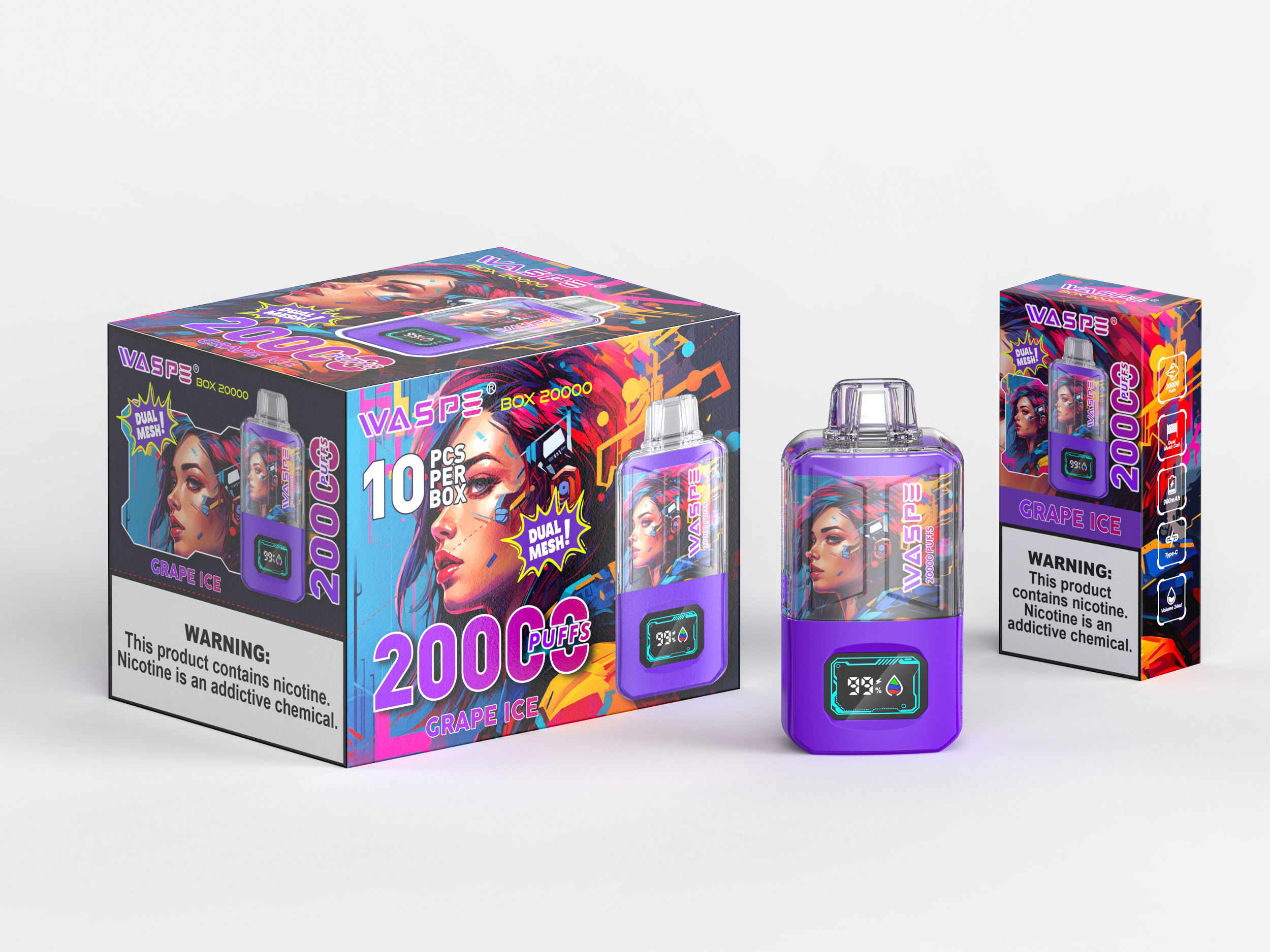 WASPE 20000 Grape Ice