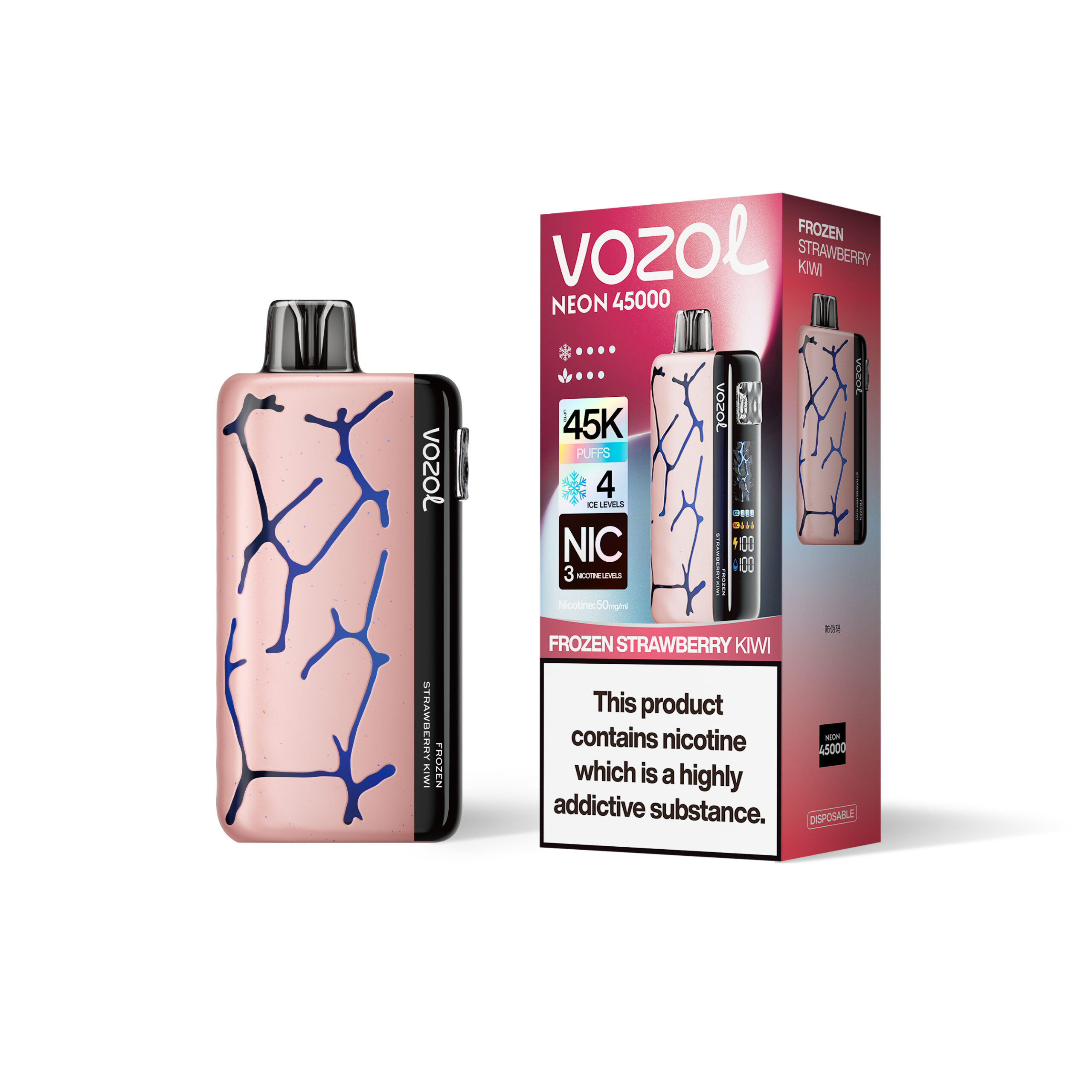 Vozol Neon 45000 Frozen Strawberry Kiwi