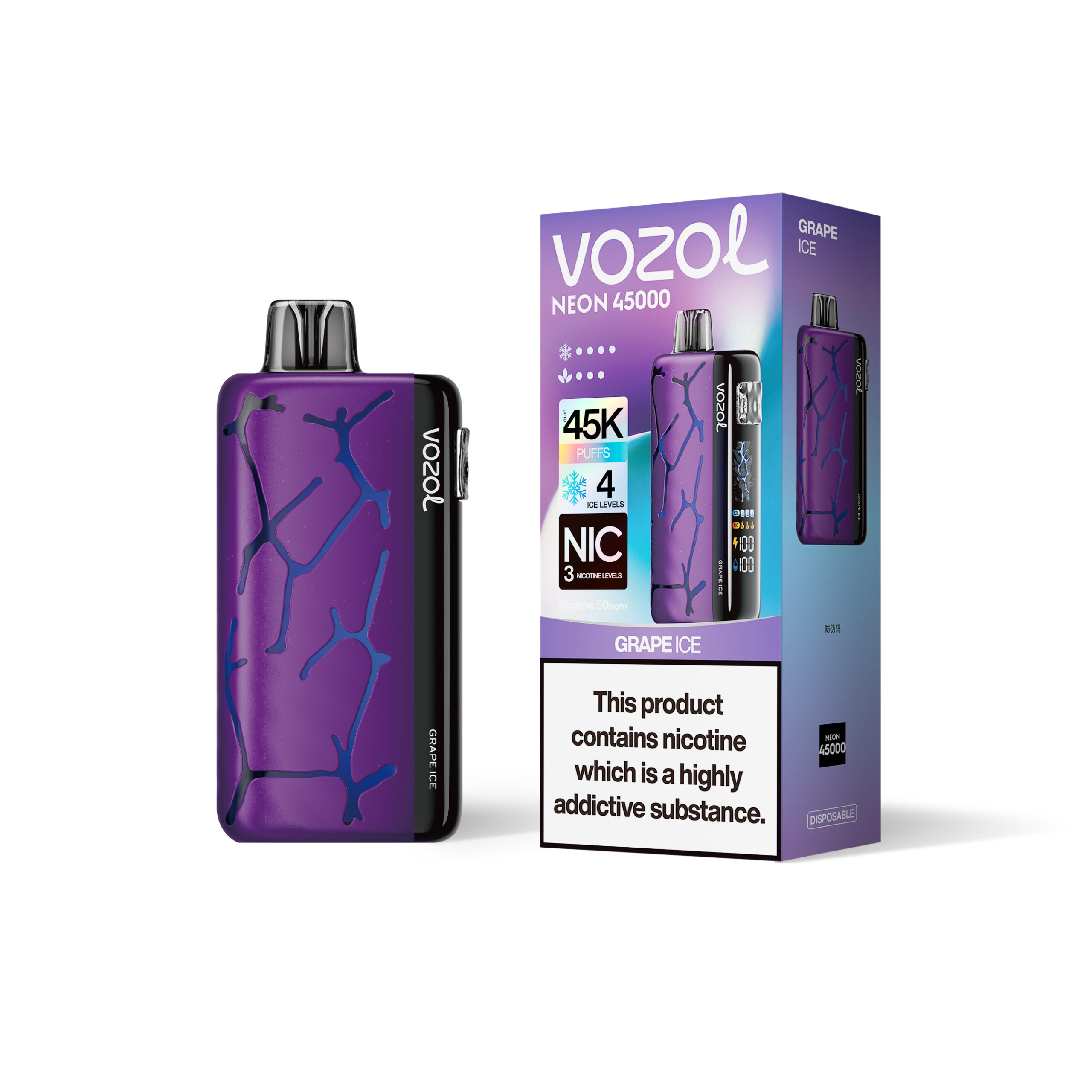 Vozol Neon 45000 Cranberry Ice