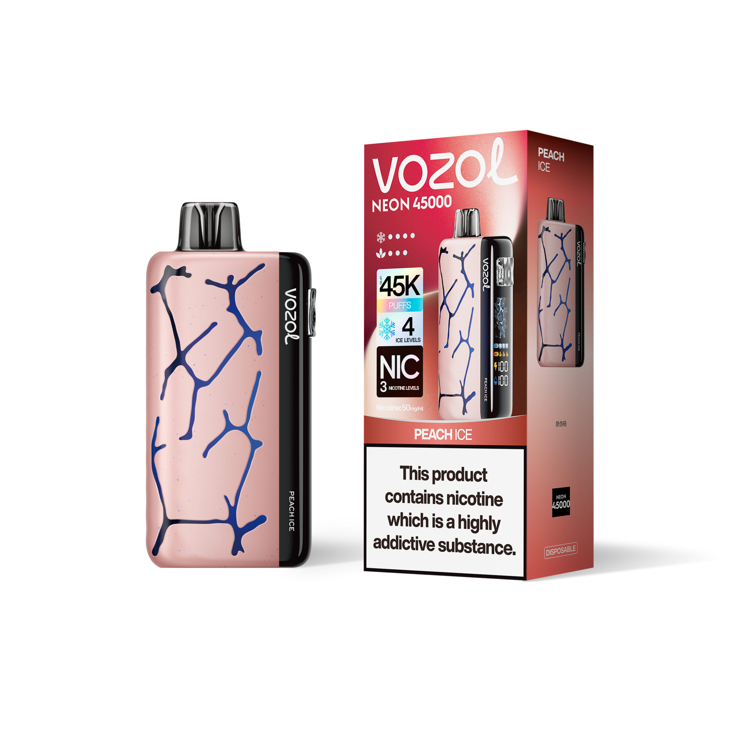 Vozol Neon 45000 Peach Ice