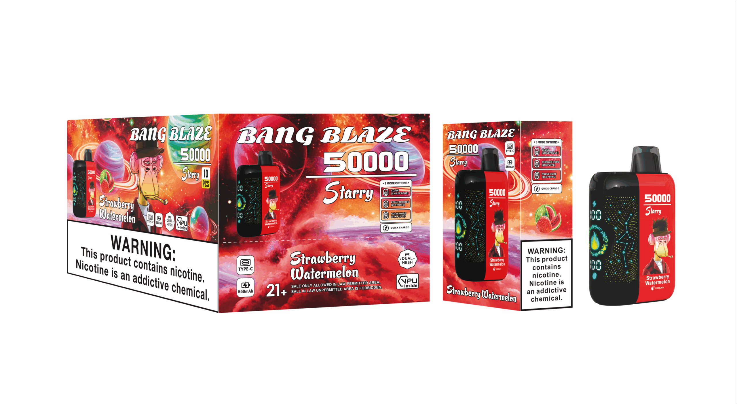 Bang Blaze 50000 Strawberry Watermelon – Bild 3