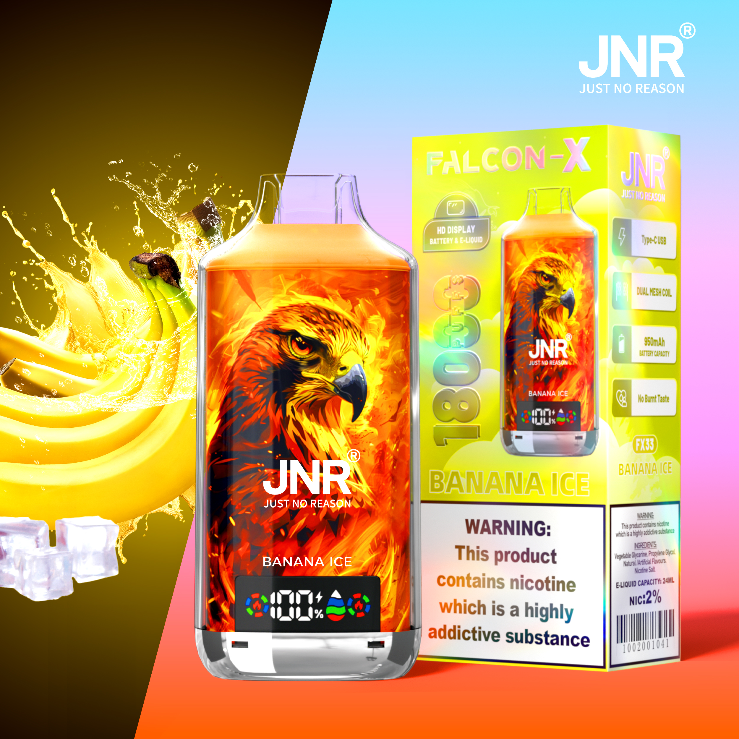 JNR Falcon X 18000 Banana Ice