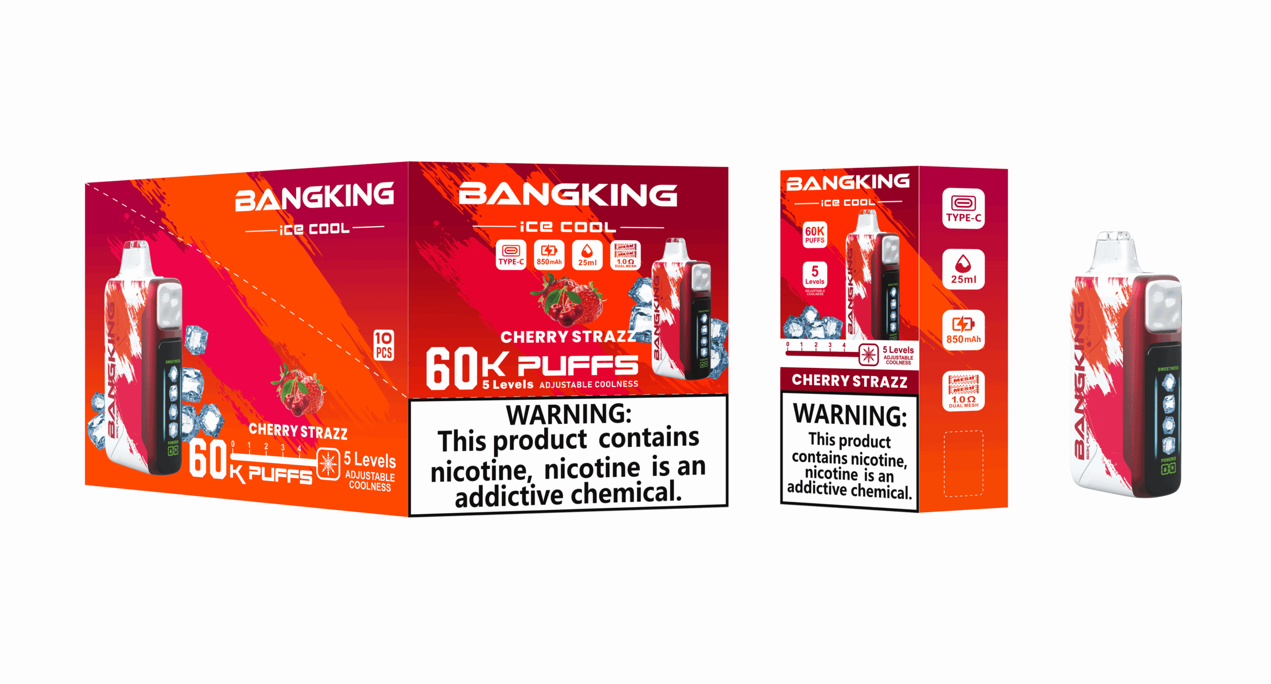Bang King Ice Cool 60000 Cherry Strazz