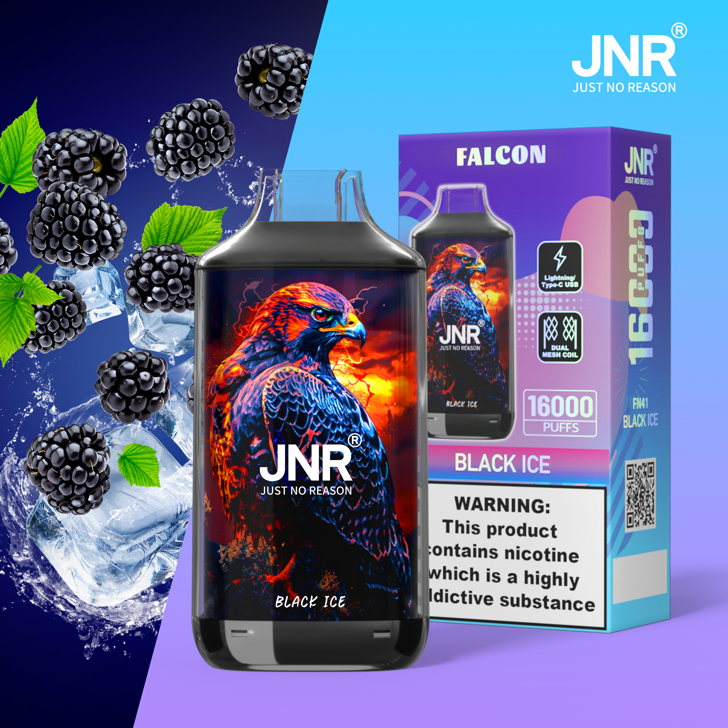 JNR Falcon 16000 Black Dragon Ice